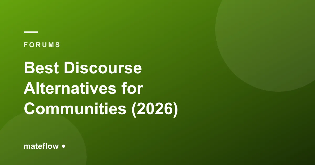 Best Discourse Alternatives for Communities (2026)