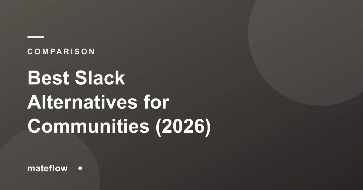 Best Slack Alternatives for Communities (2026)