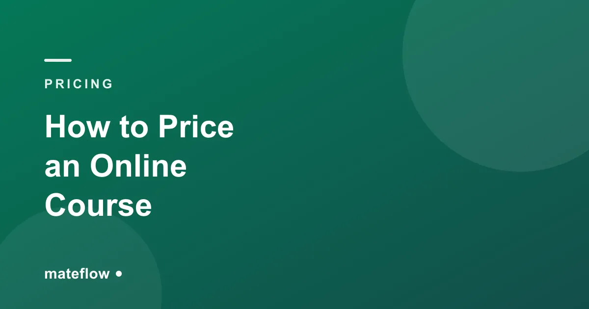 How to Price an Online Course (2026)