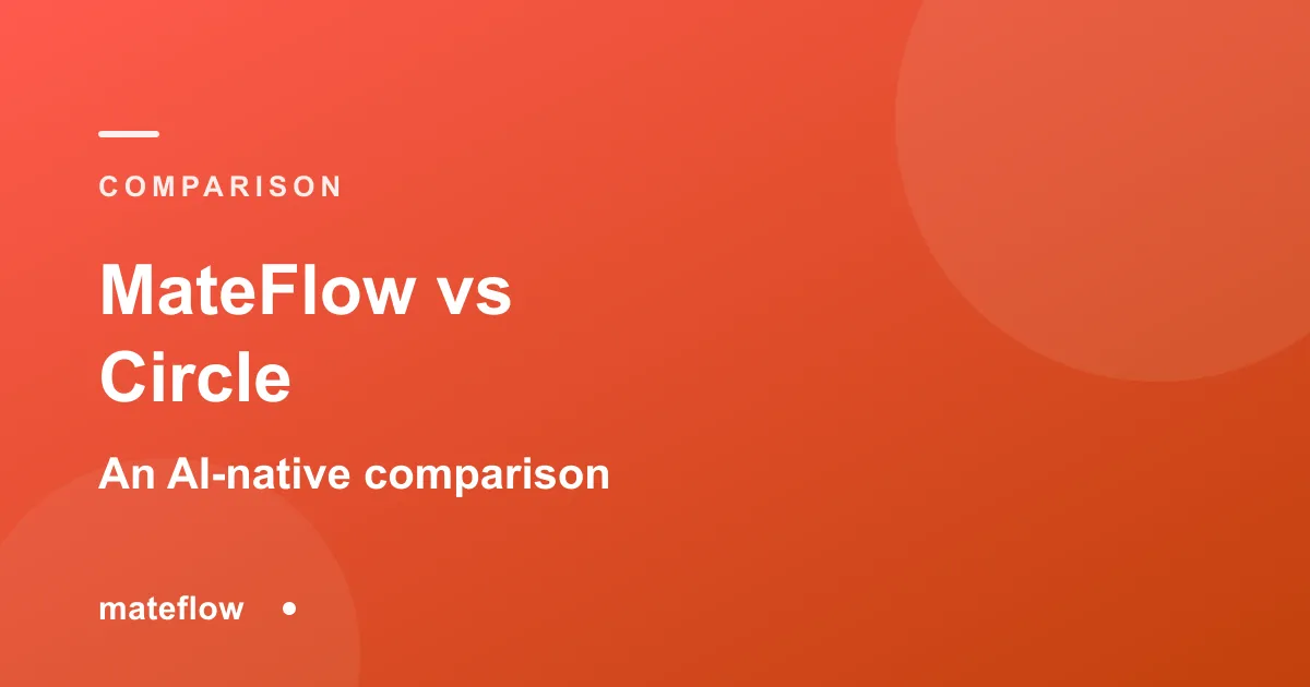 Mateflow vs Circle: An AI-Native Comparison (2026)